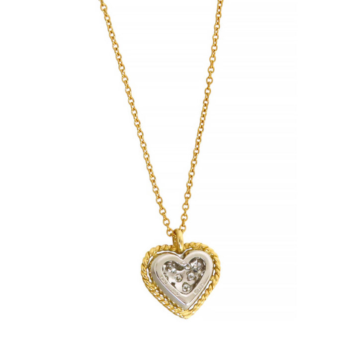 TIFFANY&Co. 
Heart Pavé Diamond Necklace
