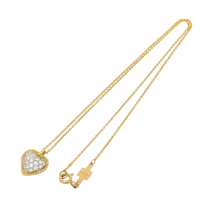 TIFFANY&Co. 
Heart Pavé Diamond Necklace