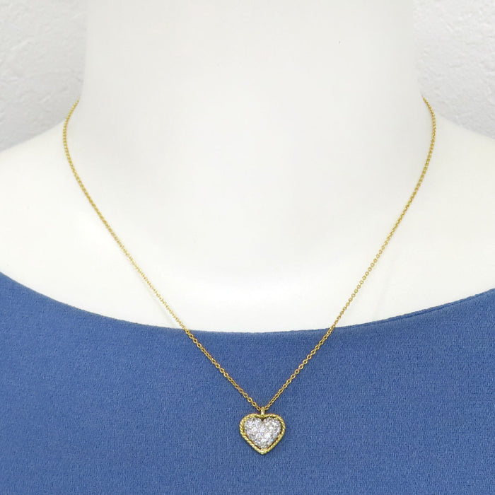 TIFFANY&Co. 
Heart Pavé Diamond Necklace