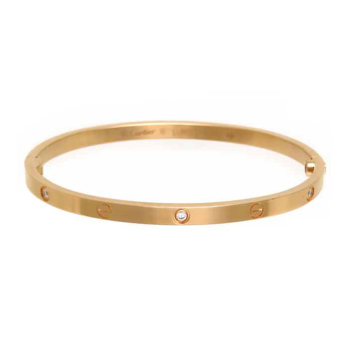 CARTIER 
Love Bracelet, Half-Diamond, SM