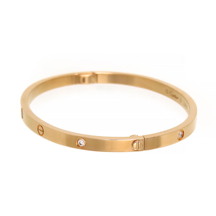 CARTIER 
Love Bracelet, Half-Diamond, SM