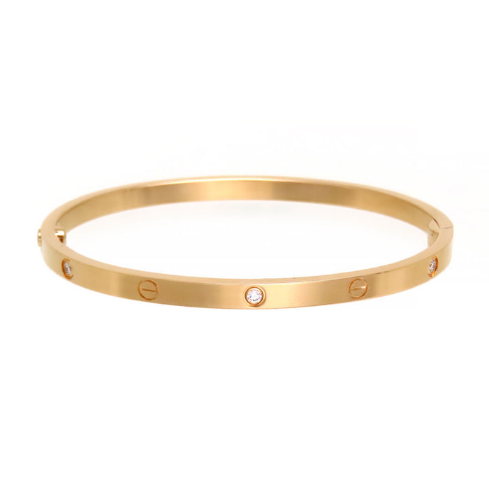 CARTIER 
Love Bracelet, Half-Diamond, SM