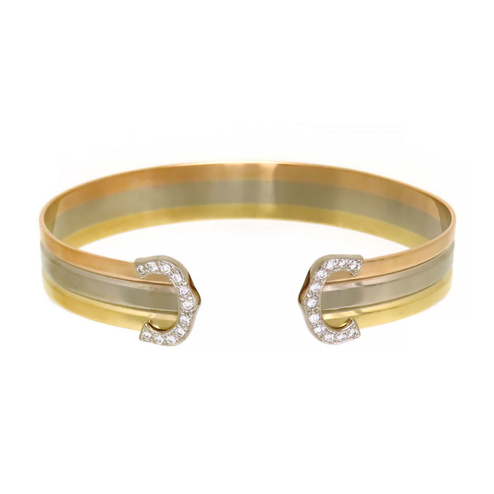 CARTIER 
2C bracelet serti de diamants