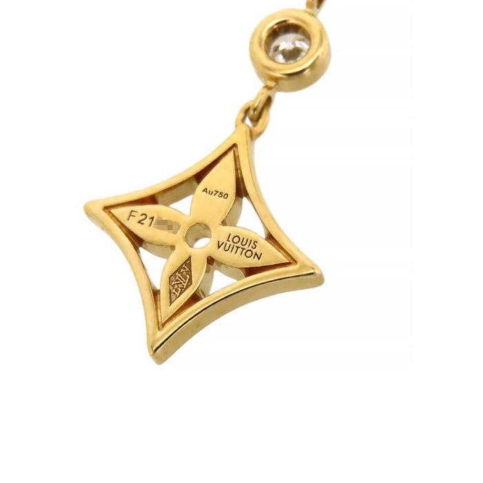 LOUIS VUITTON 
モノグラム イディール ダブルチェーン ピアス