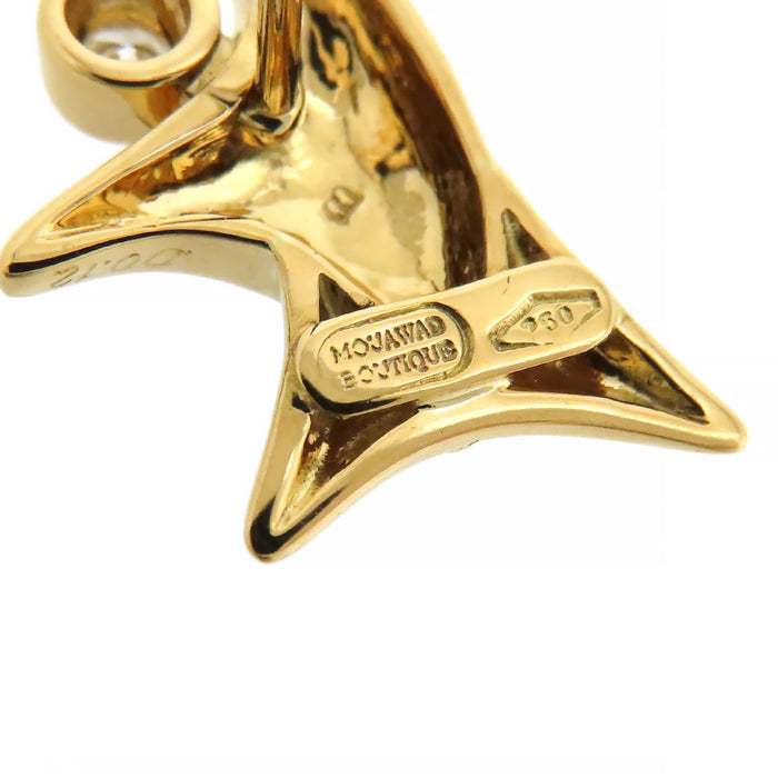 MOUAWAD 
Enamel Diamond Stud Earrings