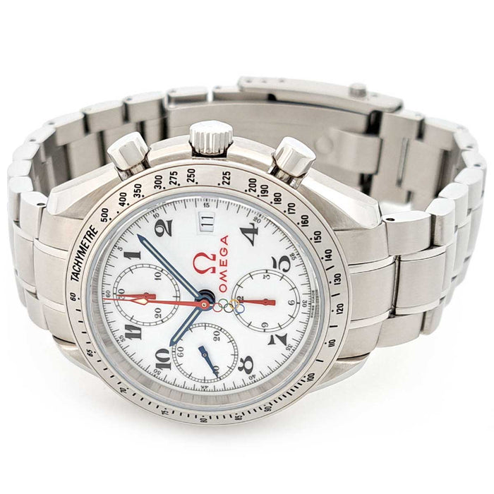 OMEGA 
Speedmaster Date Collection olympique 
avec boîte et papiers