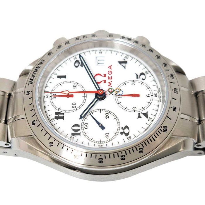 OMEGA 
Speedmaster Date Collection olympique 
avec boîte et papiers