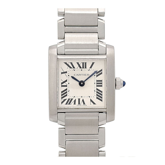 CARTIER 
Tank Française SM 
Includes box and warranty card