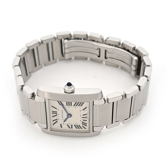 CARTIER 
Tank Française SM 
Includes box and warranty card