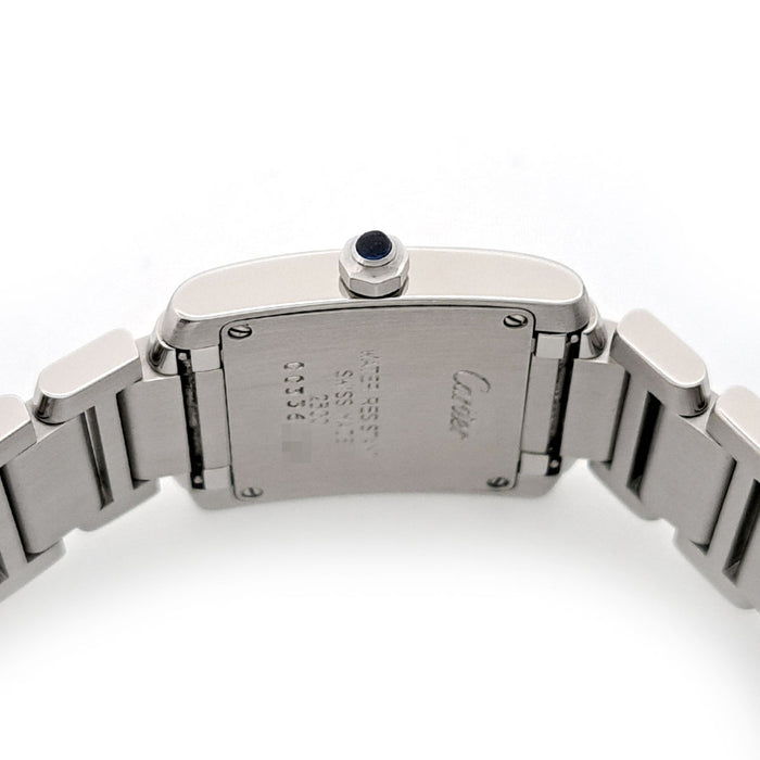 CARTIER 
Tank Française SM 
Includes box and warranty card