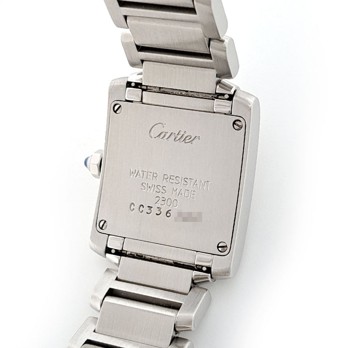 CARTIER 
Tank Française SM 
Includes box and warranty card