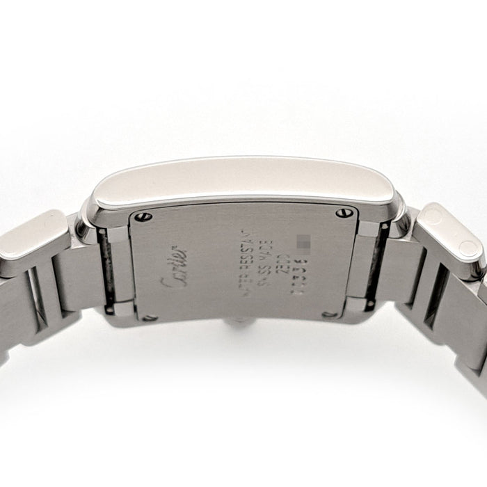 CARTIER 
Tank Française SM 
Includes box and warranty card