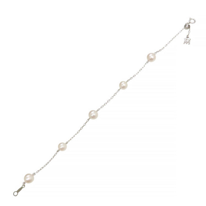 MIKIMOTO Akoya Pearl Station Bracelet
