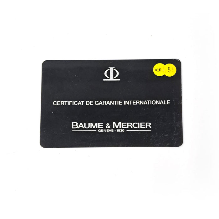 Baume & Mercier 
ケープランド クロノグラフ 
ギャラ付