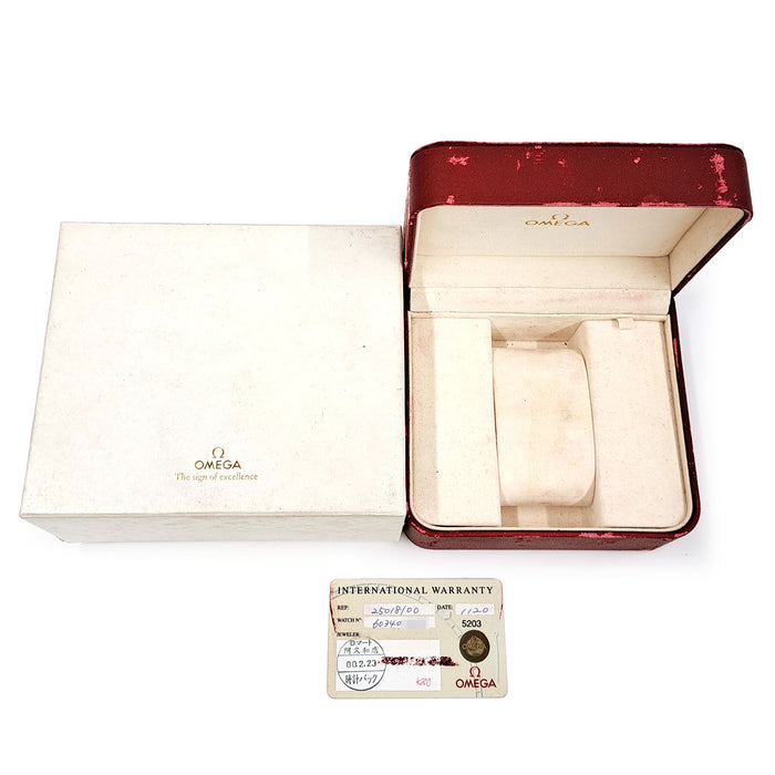 OMEGA 
Seamaster 120M 
Includes box and guarantee card