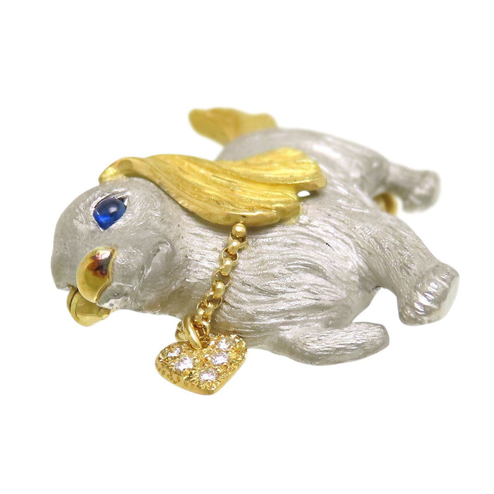 NOBUKO ISHIKAWA 
Dachshund Motif Brooch and Pendant Top