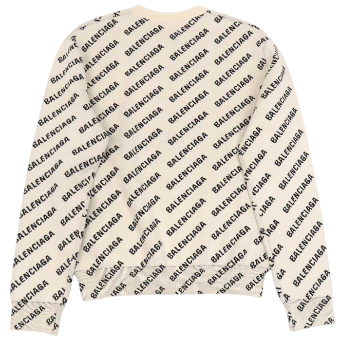 BALENCIAGA 
総柄 
オールオーバー ロゴ ニット