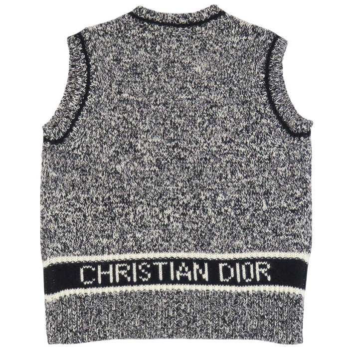 Dior 
ジレ シグネチャー Vネック 
ロゴ ニット ベスト 
クリスチャンディオール