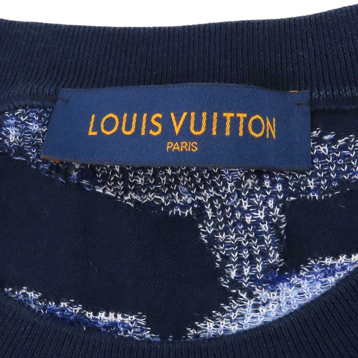 LOUIS VUITTON 
LV コットン 
ウォーターカラー モノグラム ショートスリーブ ニット