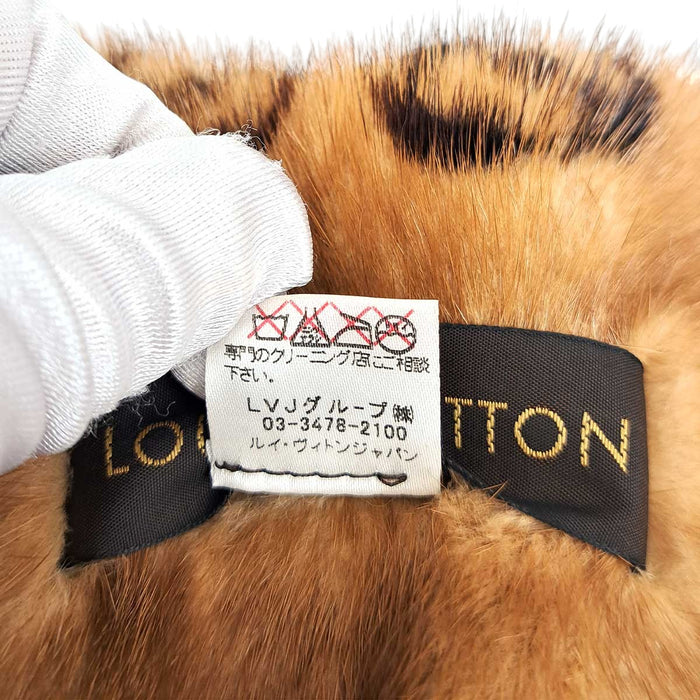 LOUIS VUITTON 
LV 総柄 
エシャルプ ヴィゾン ファー マフラー 
モノグラム