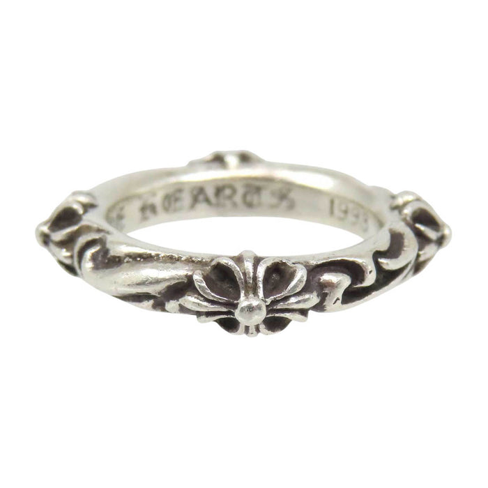CHROME HEARTS 
CH SBT Band Cross Silver Engraved 1998 
SBT Band Ring