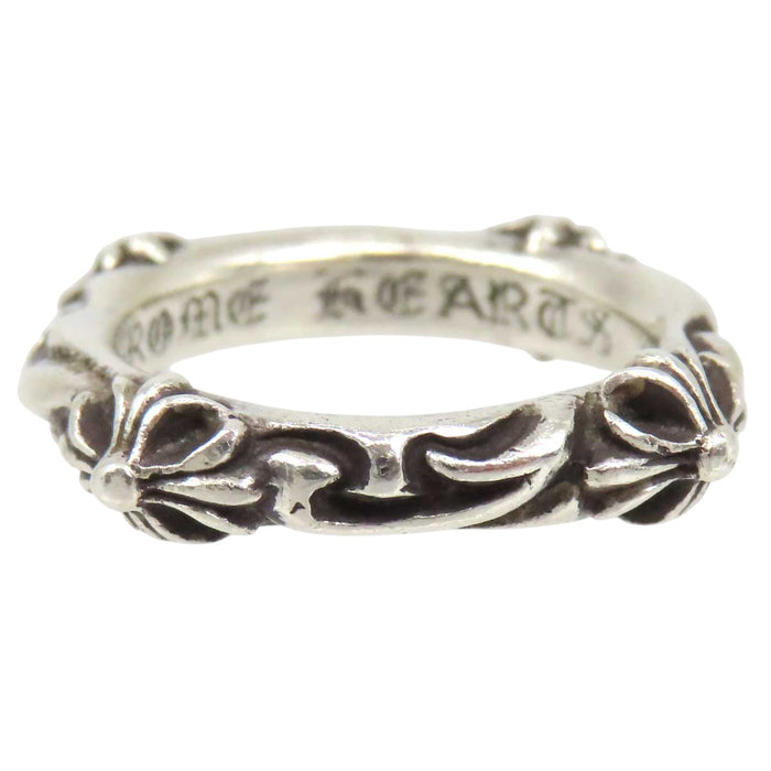CHROME HEARTS 
CH SBT Band Cross Silver Engraved 1998 
SBT Band Ring