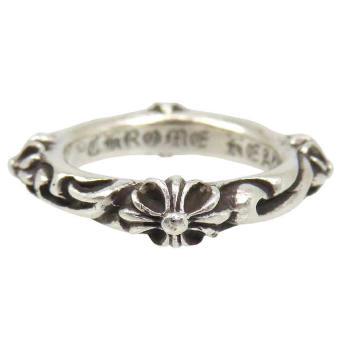 CHROME HEARTS 
CH SBT Band Cross Silver Engraved 1998 
SBT Band Ring