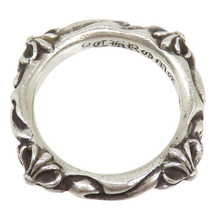 CHROME HEARTS 
CH SBT Band Cross Silver Engraved 1998 
SBT Band Ring