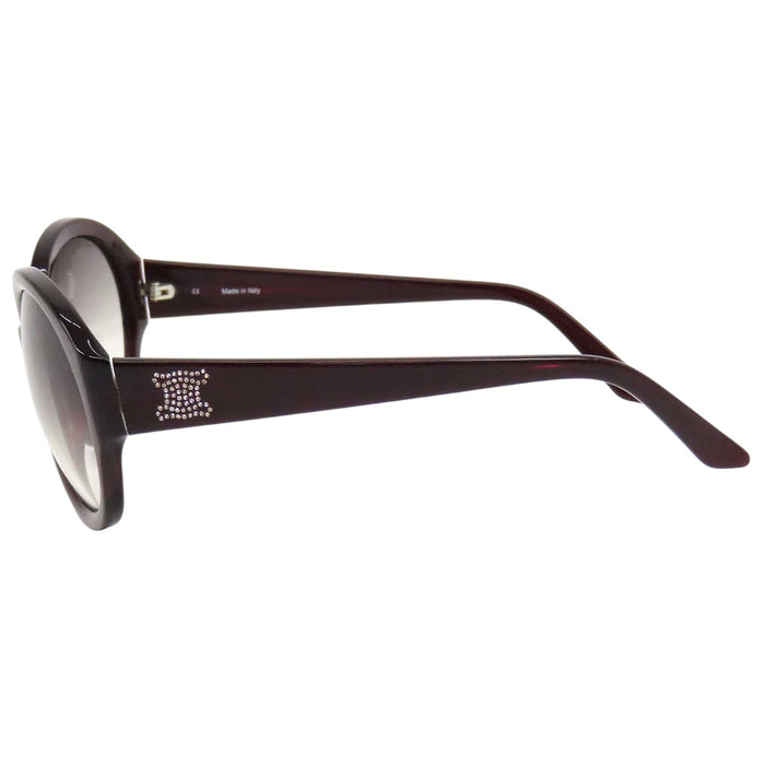 CELINE 
Eyewear Logo Gradient Lenses 
Triomphe Rhinestone Sunglasses