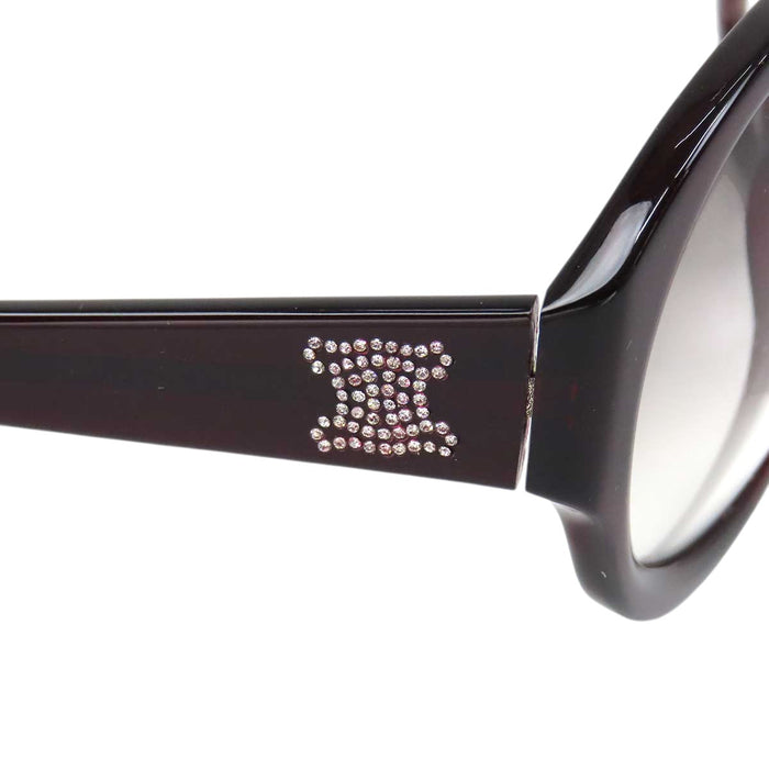 CELINE 
Eyewear Logo Gradient Lenses 
Triomphe Rhinestone Sunglasses