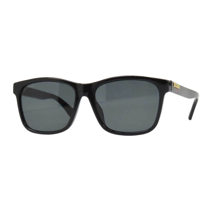 GUCCI 
Web Stripe Square Eyewear Gold-Tone Metal 
Web Stripe Logo Temple Sunglasses