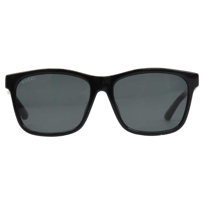 GUCCI 
Web Stripe Square Eyewear Gold-Tone Metal 
Web Stripe Logo Temple Sunglasses