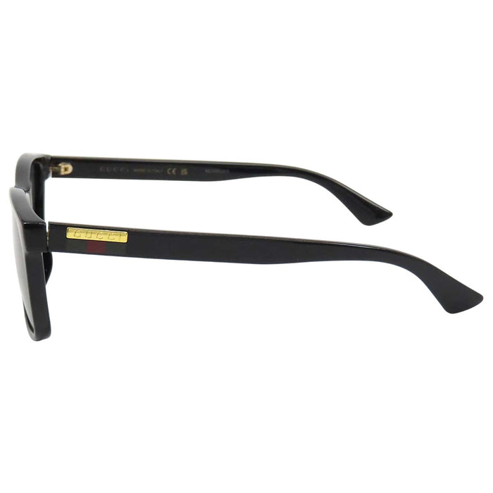 GUCCI 
Web Stripe Square Eyewear Gold-Tone Metal 
Web Stripe Logo Temple Sunglasses