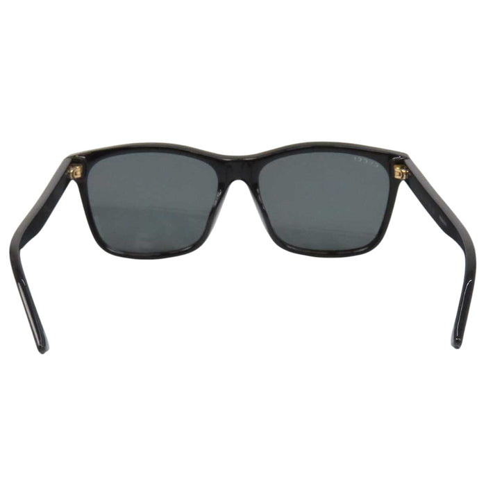 GUCCI 
Web Stripe Square Eyewear Gold-Tone Metal 
Web Stripe Logo Temple Sunglasses