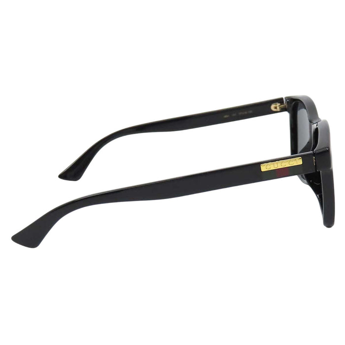 GUCCI 
Web Stripe Square Eyewear Gold-Tone Metal 
Web Stripe Logo Temple Sunglasses