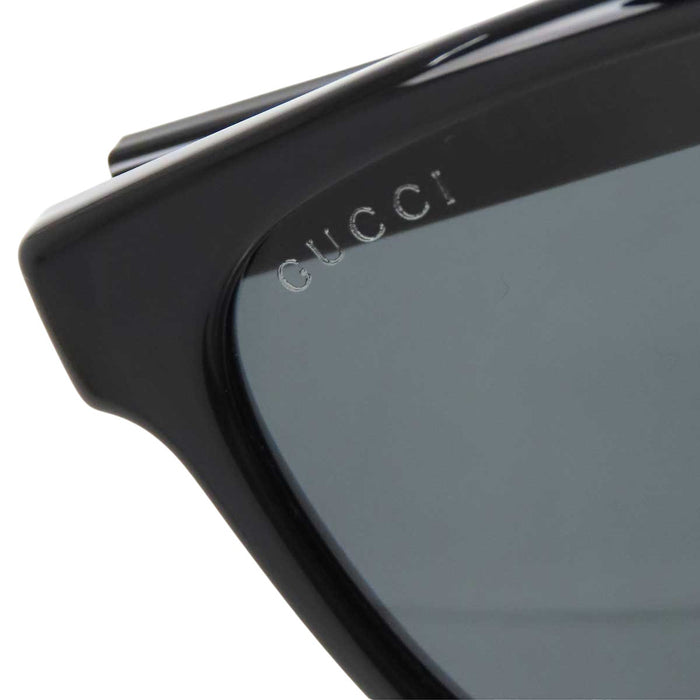 GUCCI 
Web Stripe Square Eyewear Gold-Tone Metal 
Web Stripe Logo Temple Sunglasses