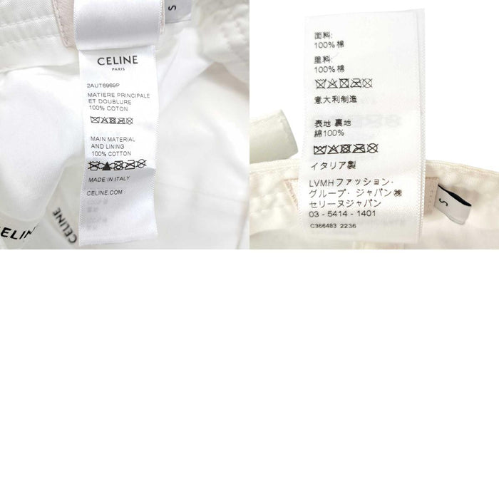 CELINE 
ロゴパッチ コットン ゴールドカラー 
トリオンフ ベースボールキャップ