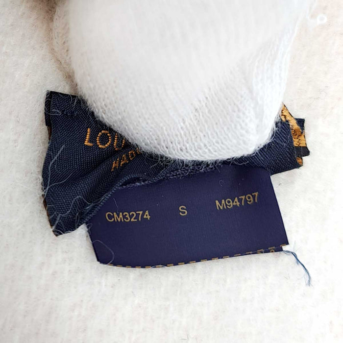 LOUIS VUITTON 
Écharpe Fluffygram 
à franges et logo