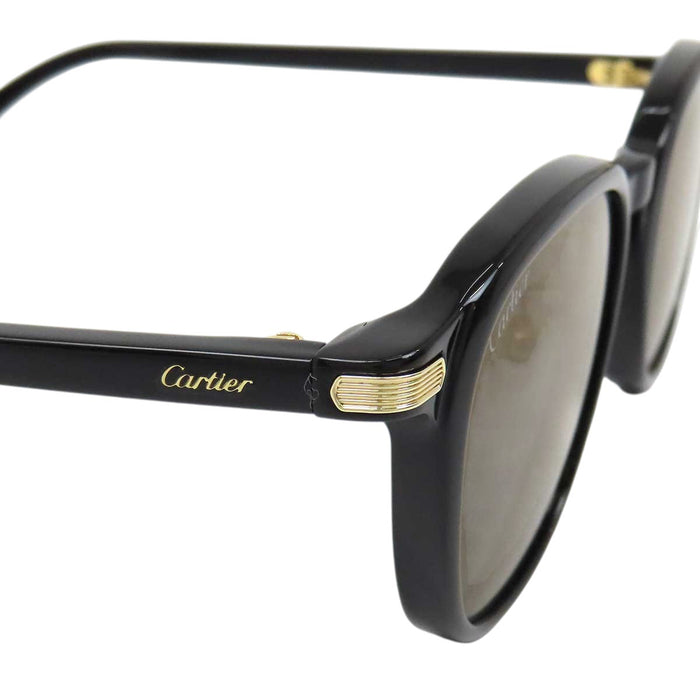 CARTIER 
アイウェア ゴールドカラーメタル 
ゴドロン ロゴ サングラス