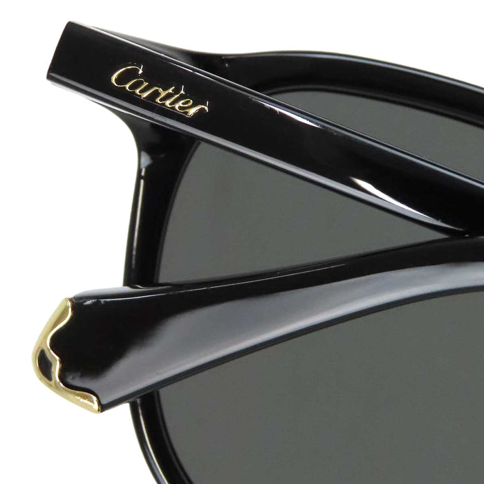 CARTIER 
アイウェア ゴールドカラーメタル 
ゴドロン ロゴ サングラス