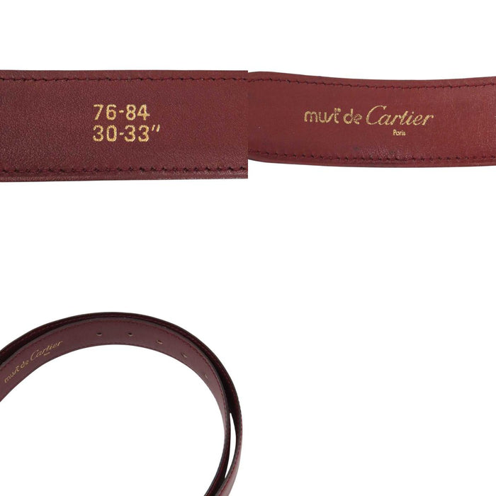CARTIER 
ロゴ レザー シルバーカラー ゴールドカラー 
マスト ドゥ カルティエ サントス ベルト