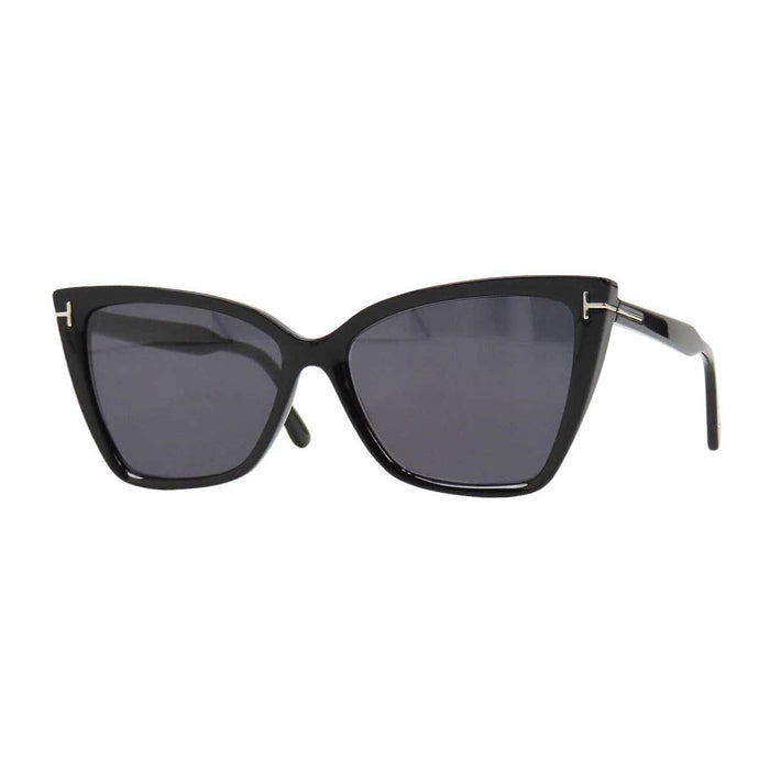 TOM FORD 
Tom Ford cat-eye eyewear silver-tone metal 
Logo sunglasses