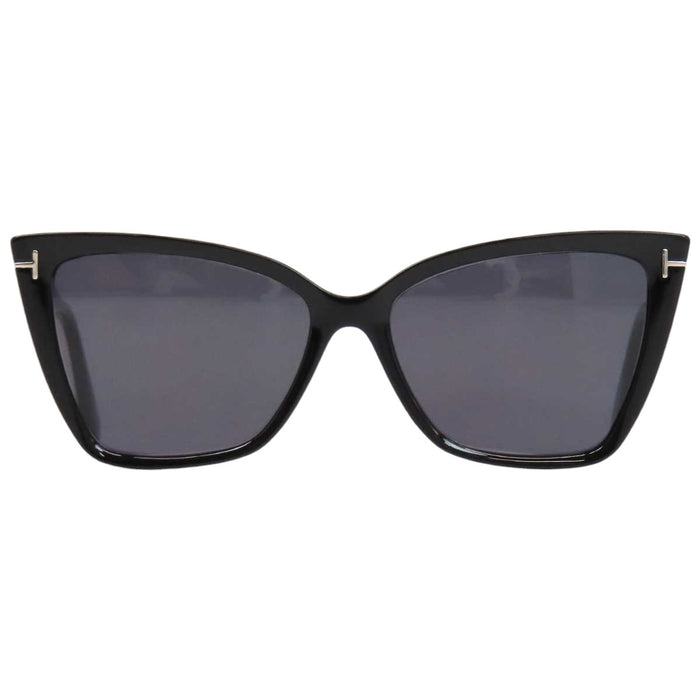 TOM FORD 
Tom Ford cat-eye eyewear silver-tone metal 
Logo sunglasses