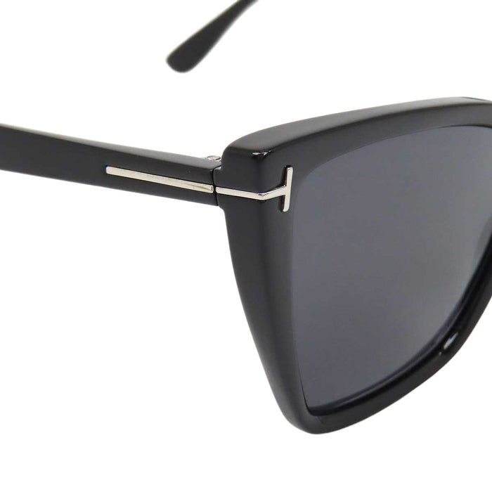 TOM FORD 
Tom Ford cat-eye eyewear silver-tone metal 
Logo sunglasses