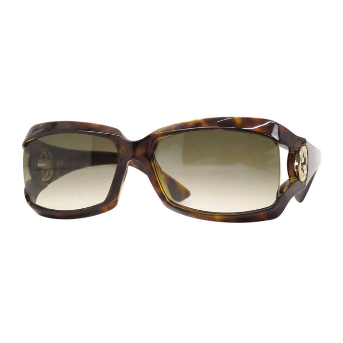 GUCCI 
Eyewear logo gold-tone metal 
Interlocking G sunglasses