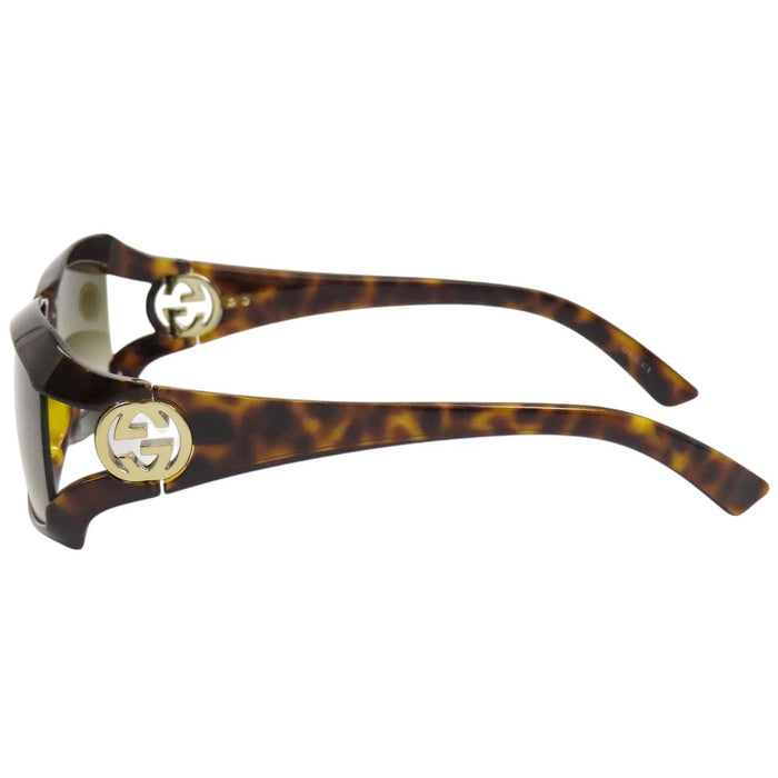 GUCCI 
Eyewear logo gold-tone metal 
Interlocking G sunglasses