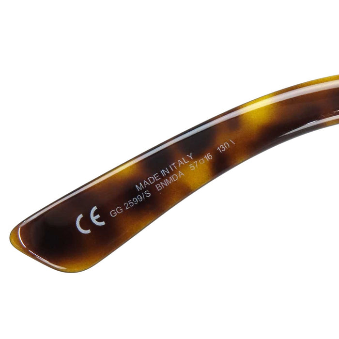 GUCCI 
Eyewear logo gold-tone metal 
Interlocking G sunglasses