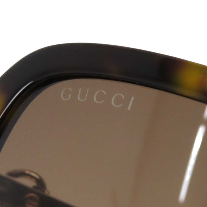 GUCCI 
アイウェア ゴールドカラーメタル グラデーションレンズ 
ホースビット サングラス