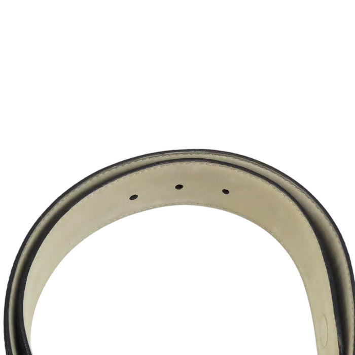 BVLGARI 
Circle logo leather silver-tone hardware 
Bulgari Bulgari belt