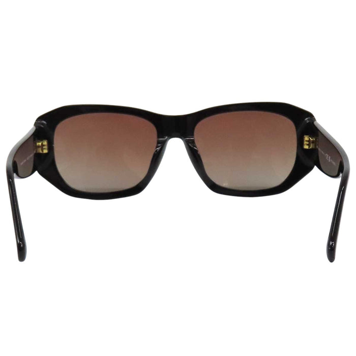 CHANEL 
COCO CC logo eyewear in gold-tone metal 
Coco Mark rectangular sunglasses